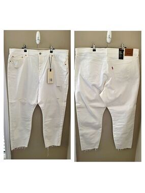 Levi's White Jeans 722 Wedgie Skinny #785